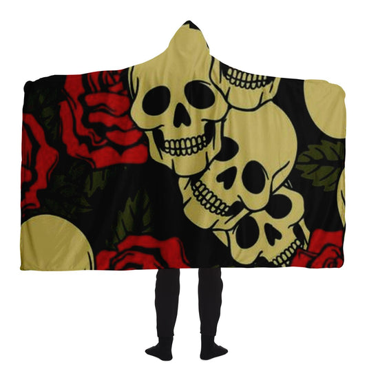 Abstract Pattren Hooded Blanket