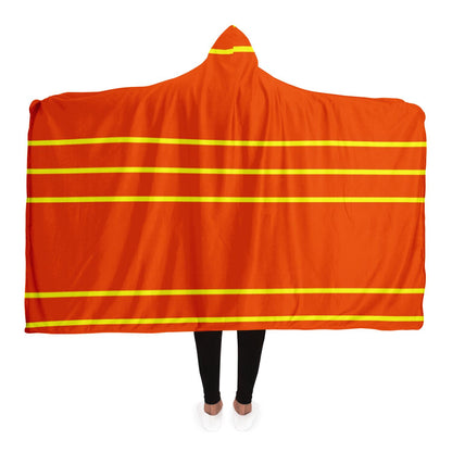 Simple Lines Pattern oy Poster Hooded Blanket