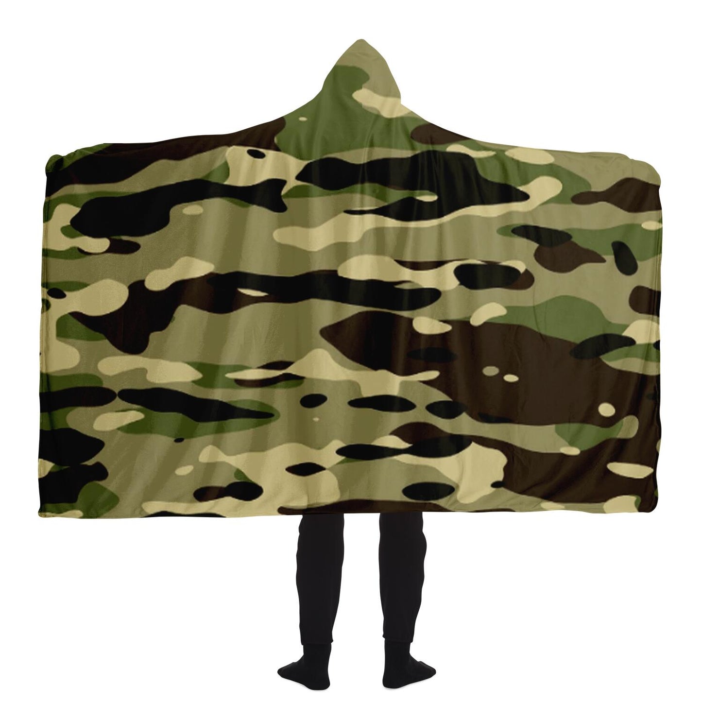 Camouflage Pattern Plakat Hooded Blanket