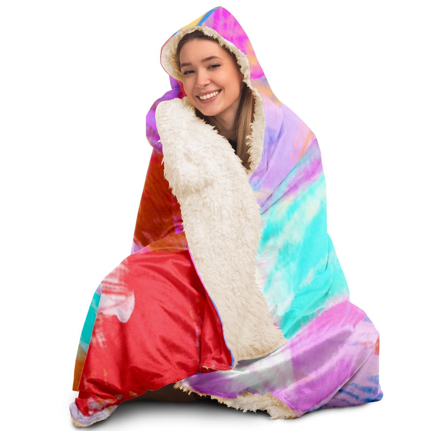 Candy Shop Poster Hooded Blanket