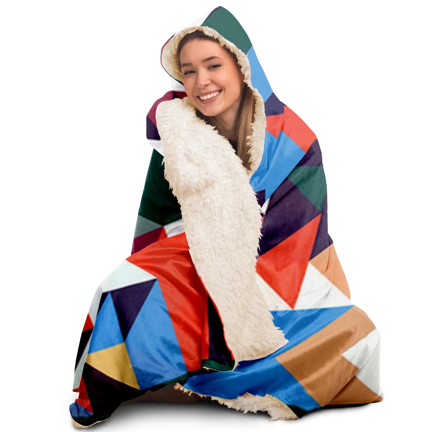 Beautiful pattern Hooded Blanket