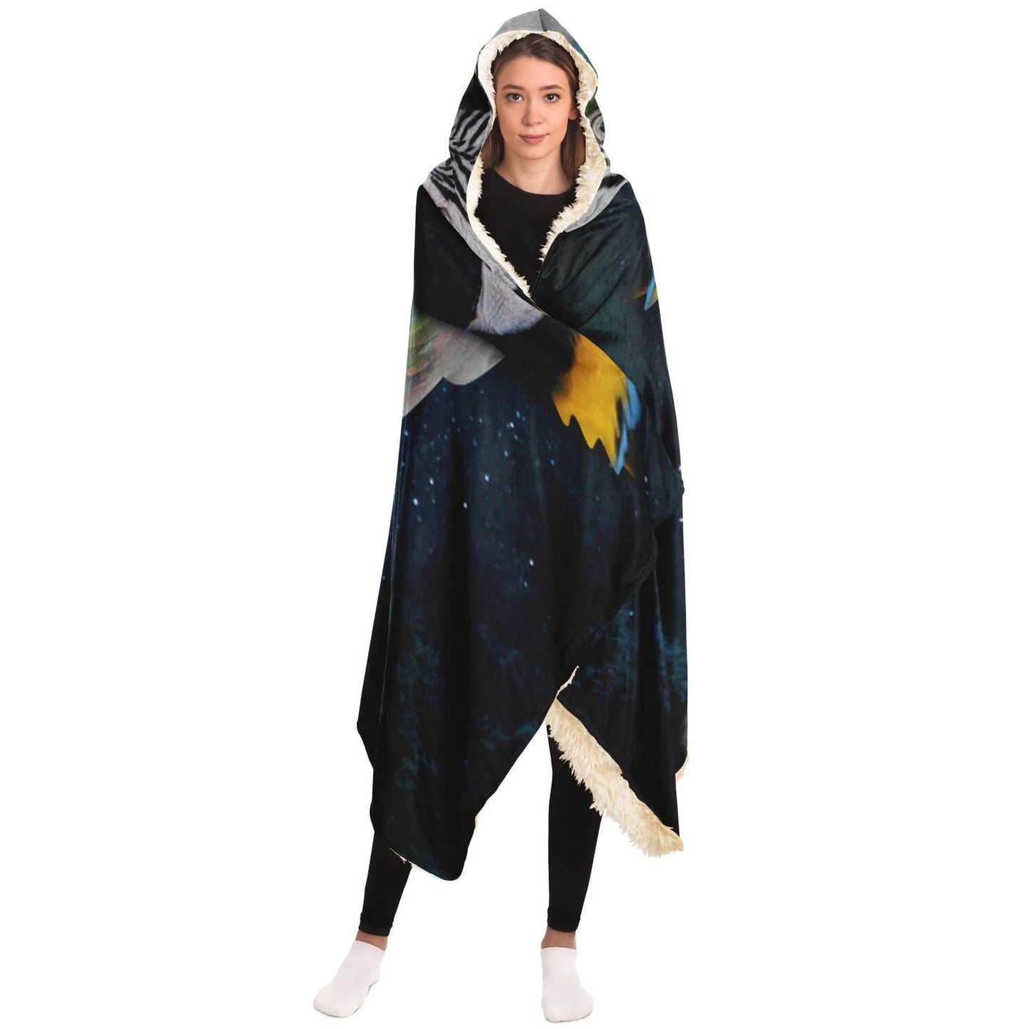 Parrot Fairy Hooded Blanket