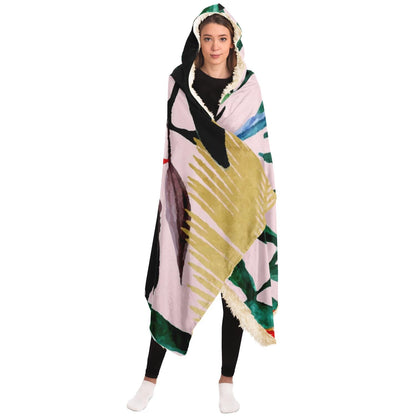 Tropical Garden PosterHooded Blanket