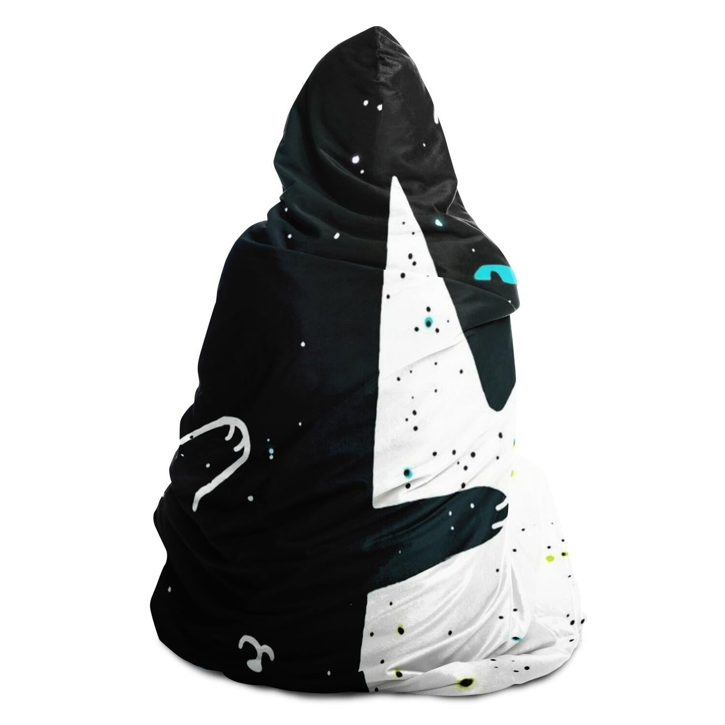 Space cat Hooded Blanket