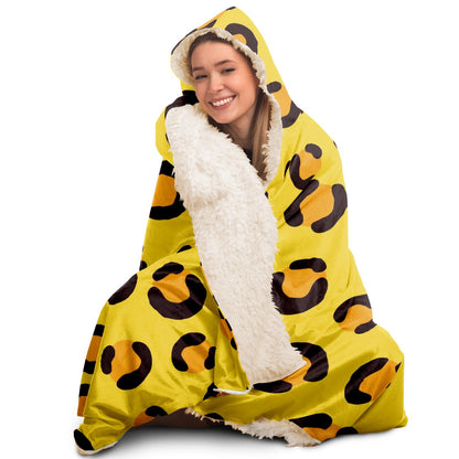 Tiger Pattern Hooded Blanket