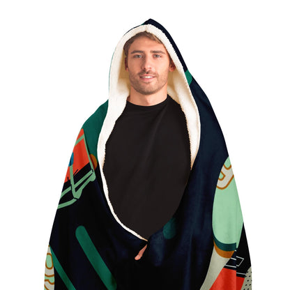 American football character Hooded Football