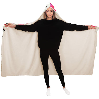 Abstract Pattren Hooded Blanket