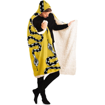 Snakes Hooded Blanket