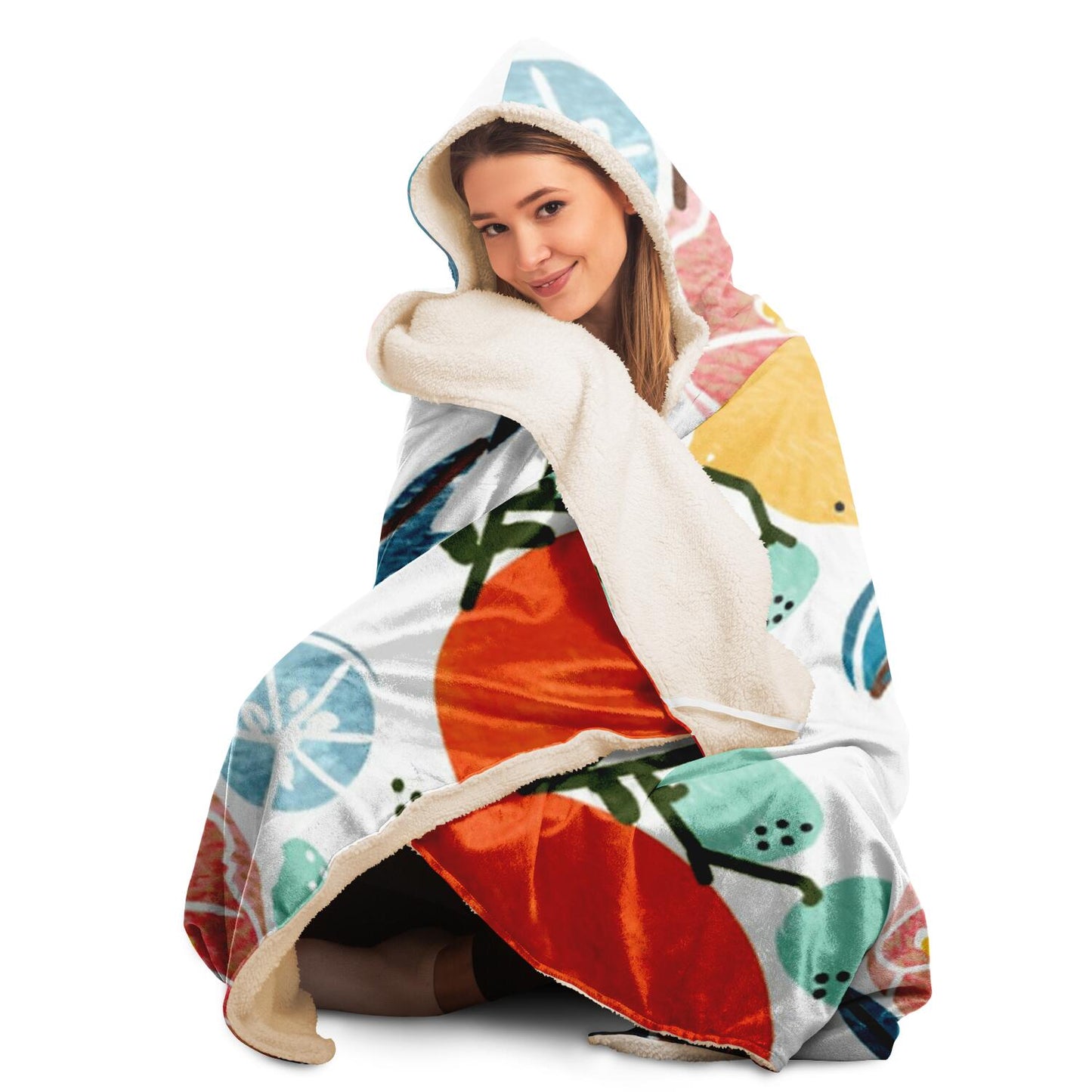 Fruit Shower Hooded Blanket