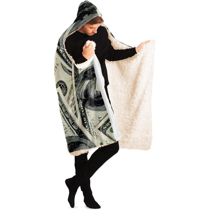 Abstract Pattren Hooded Blanket