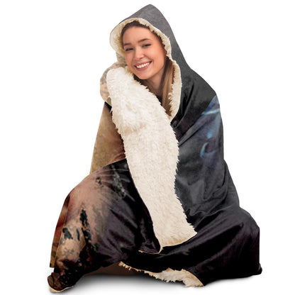 Collage Hooded Blanket