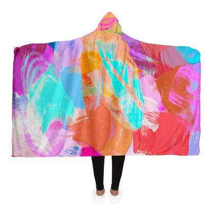 Candy Shop Poster Hooded Blanket