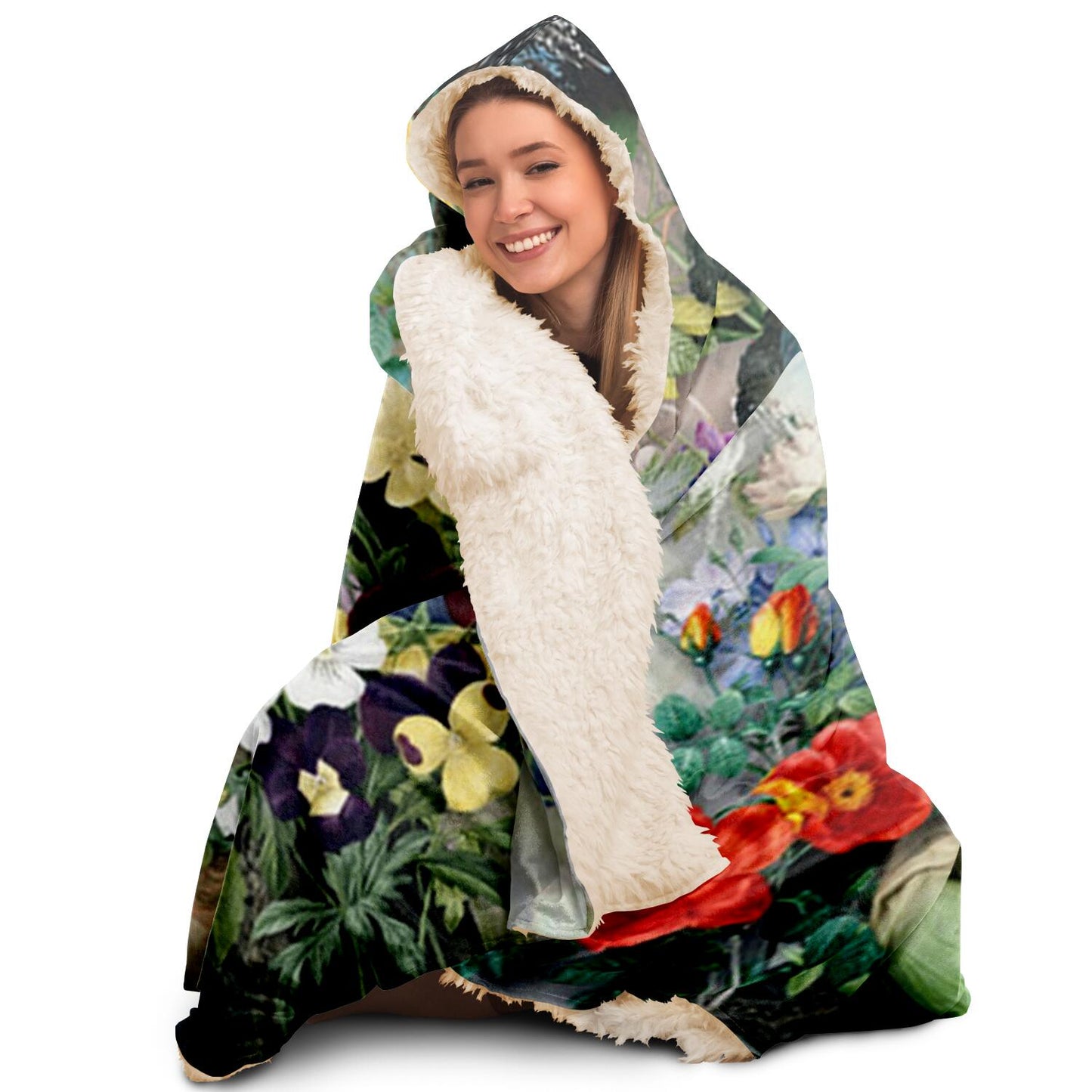 Vandalized Monarchy Hooded Blanket