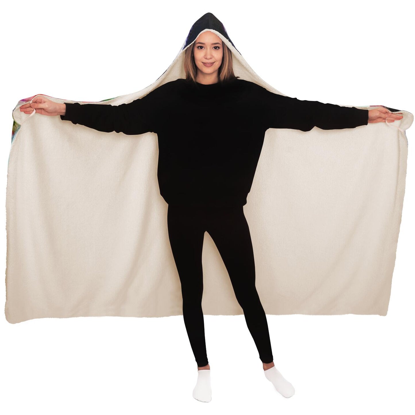 Distorted Perception Hooded Blanket