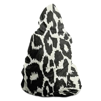 Leopard Pattern Hooded Blanket