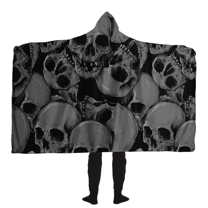 Skulls Hooded Blanket