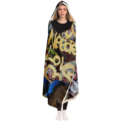 Love Is Needed Hooded Blanket