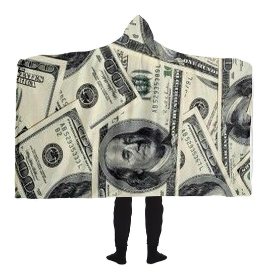 Abstract Pattren Hooded Blanket