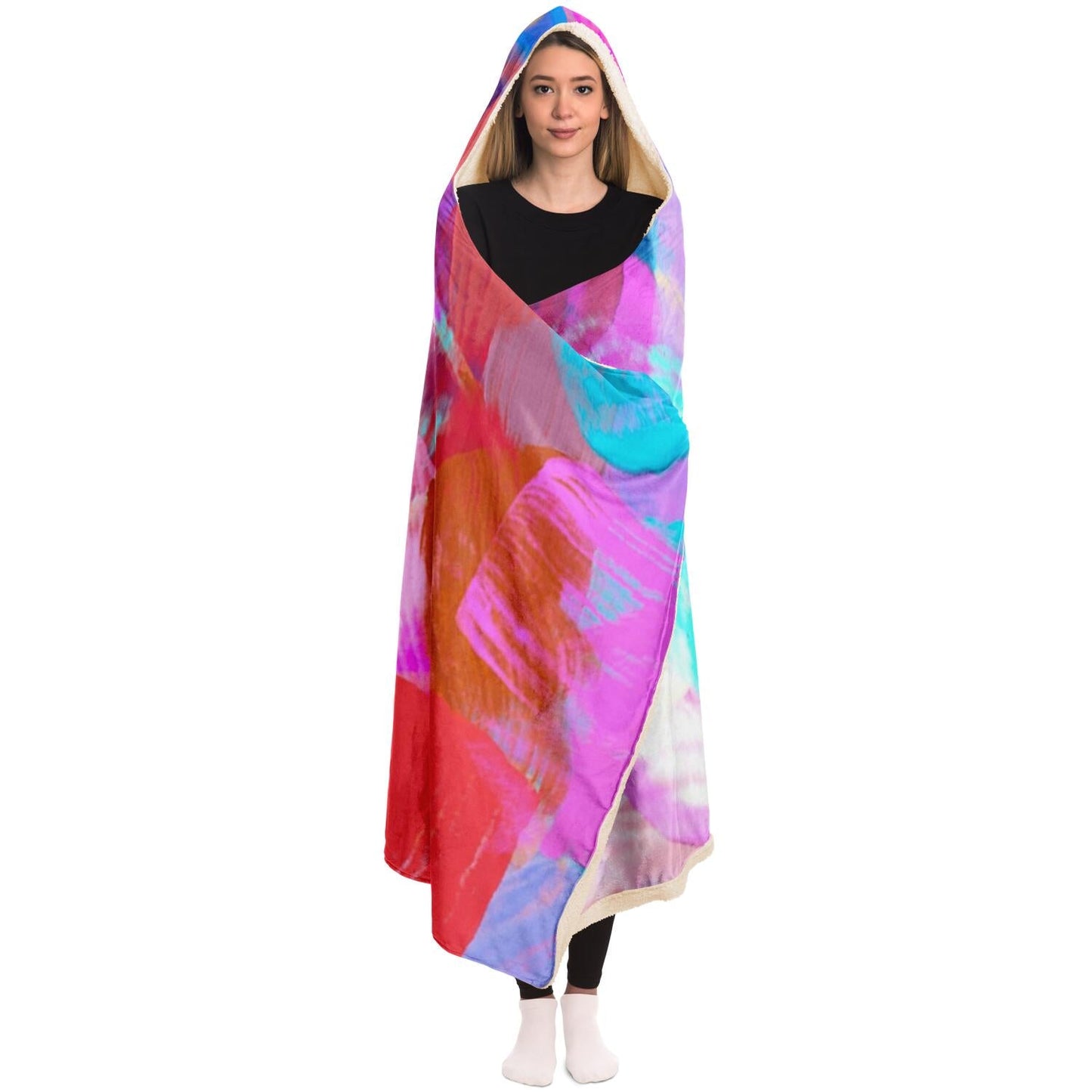 Candy Shop Poster Hooded Blanket