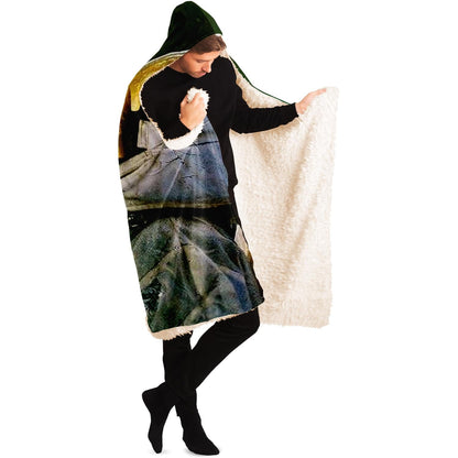 Moon and The City Hooded Blanket