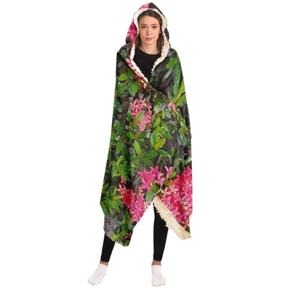 Bunga Asoka Hooded Blanket