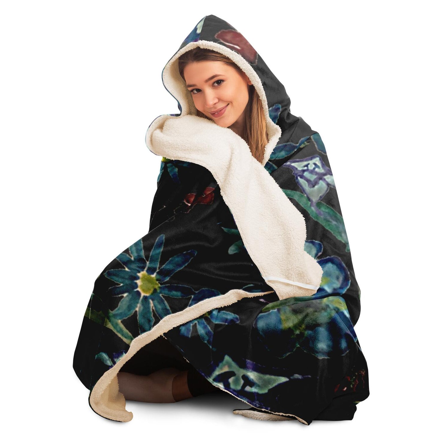 Animal Pattern Hooded Blanket