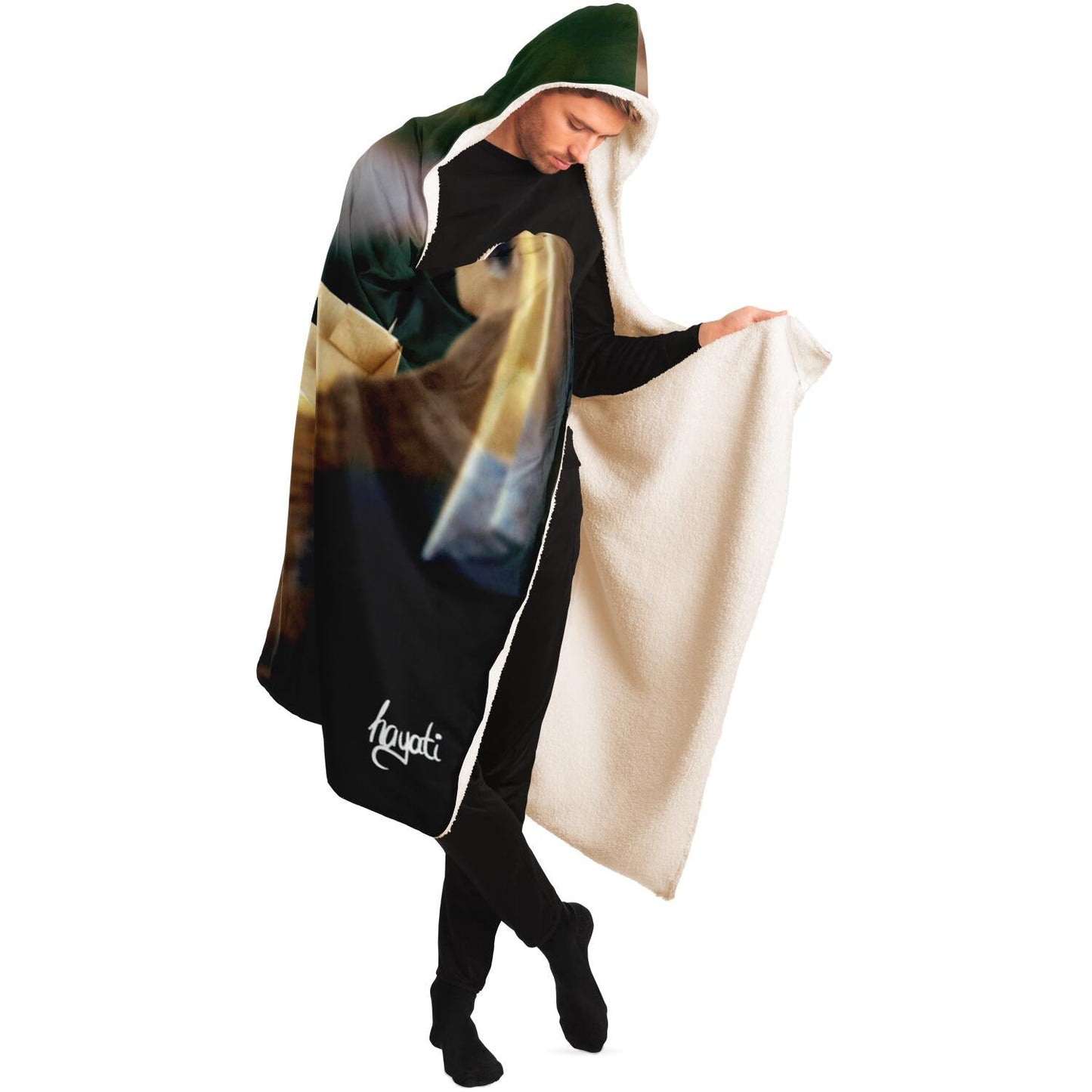 Vang Gogh's Pizza Hooded Blanket