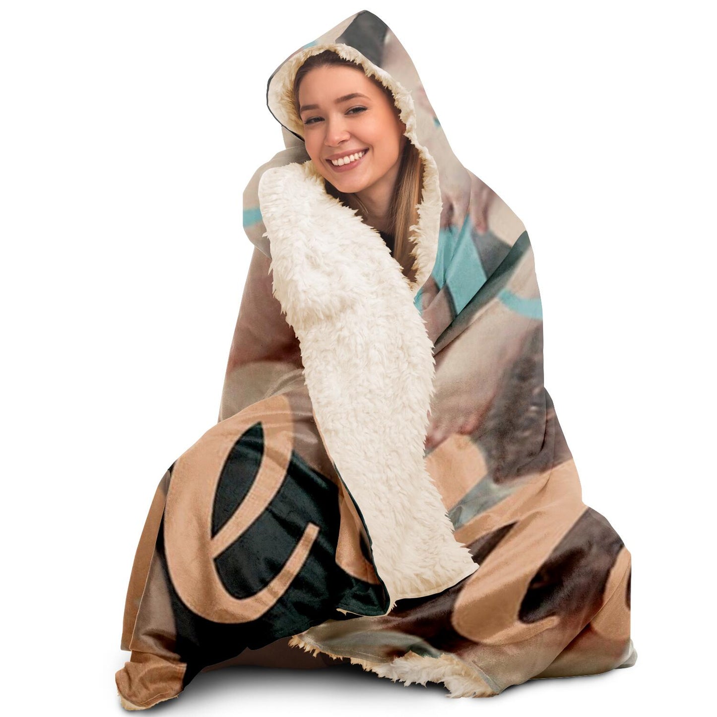 Get Naked Art Print Hooded Blanket