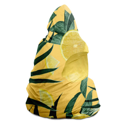 Summer Lemon Twist Jungle Hooded Blanket