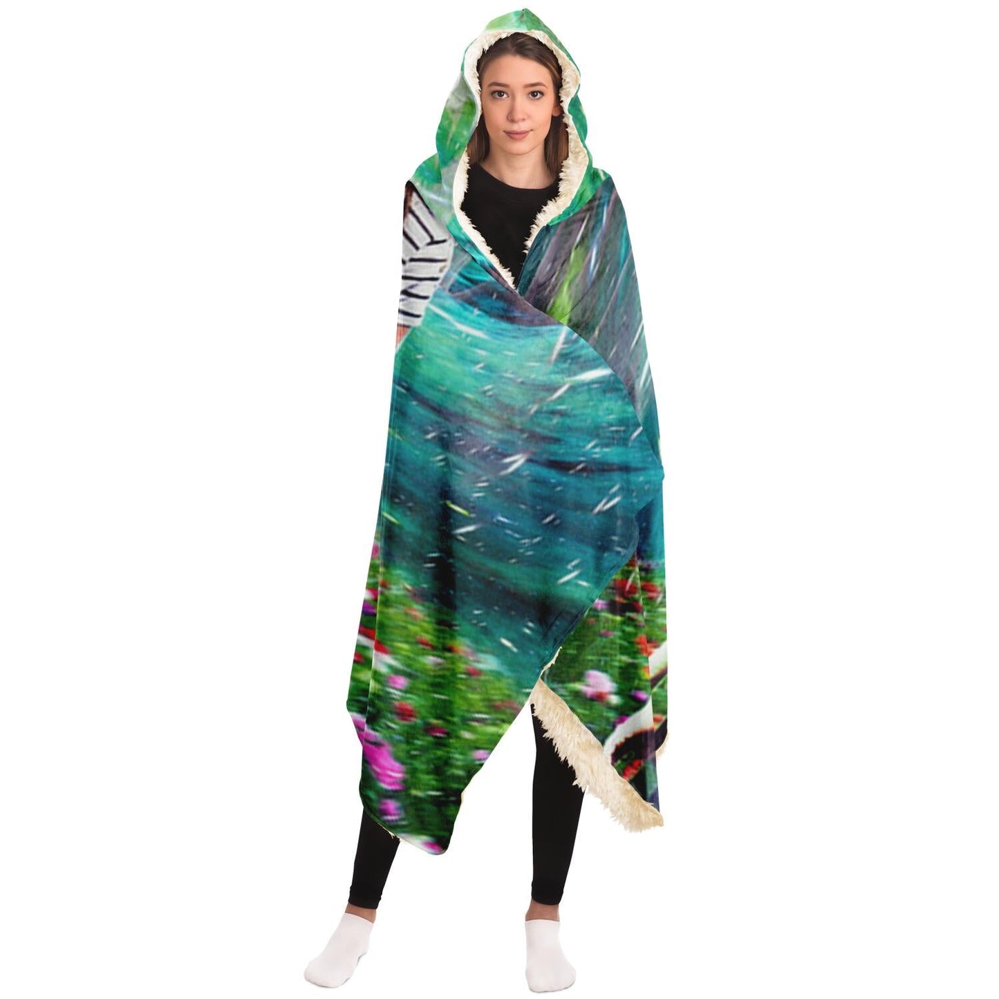 Tropical Vibes Hooded Blanket