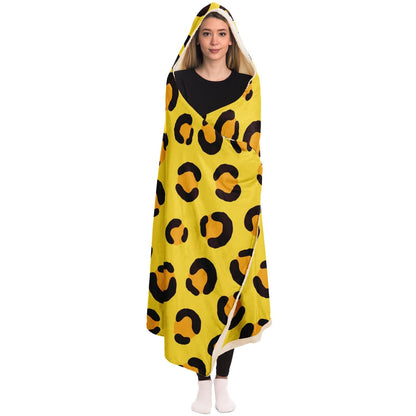 Tiger Pattern Hooded Blanket