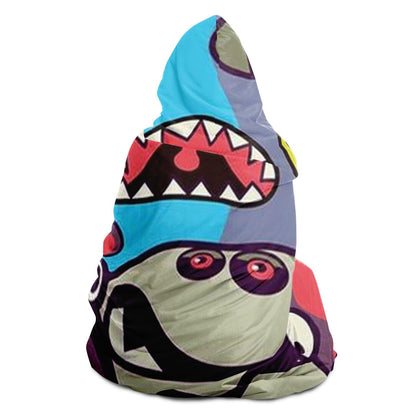 Abstract Pattren Hooded Blanket