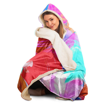 Candy Shop Poster Hooded Blanket