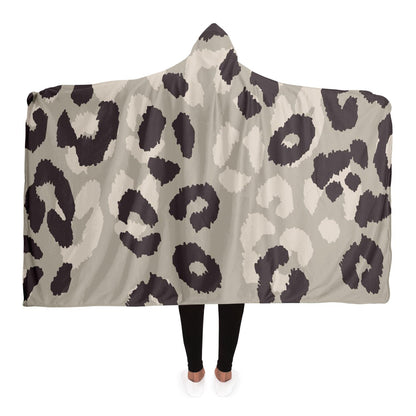 Leopard  Pattern Hooded Blanket