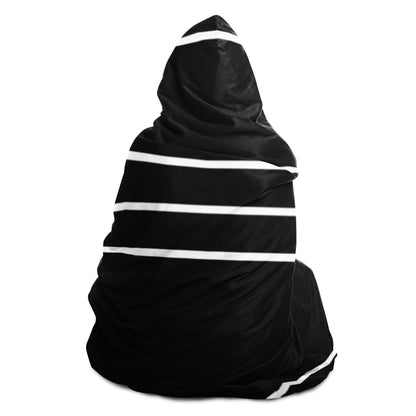 Simple Lines Pattern Poster Hooded Blanket