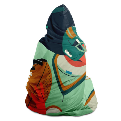 American football character Hooded Football