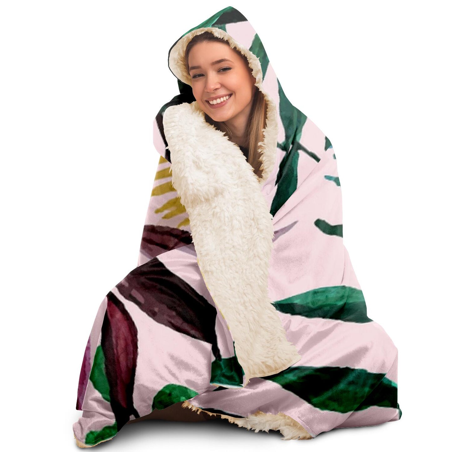 Tropical Garden PosterHooded Blanket