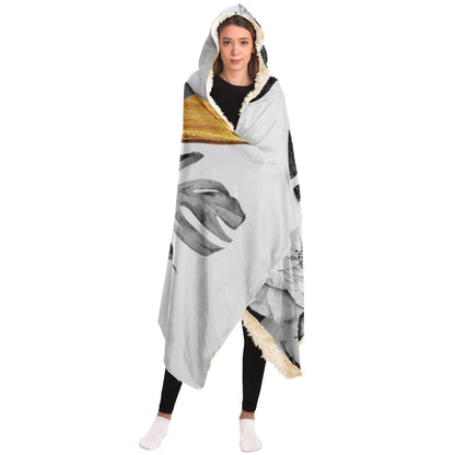 Collage Art Hooded Blanket