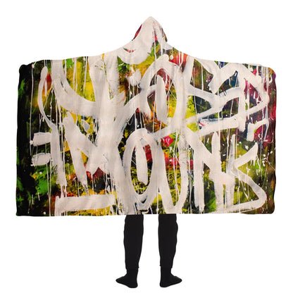 Graffti Hooded Blanket