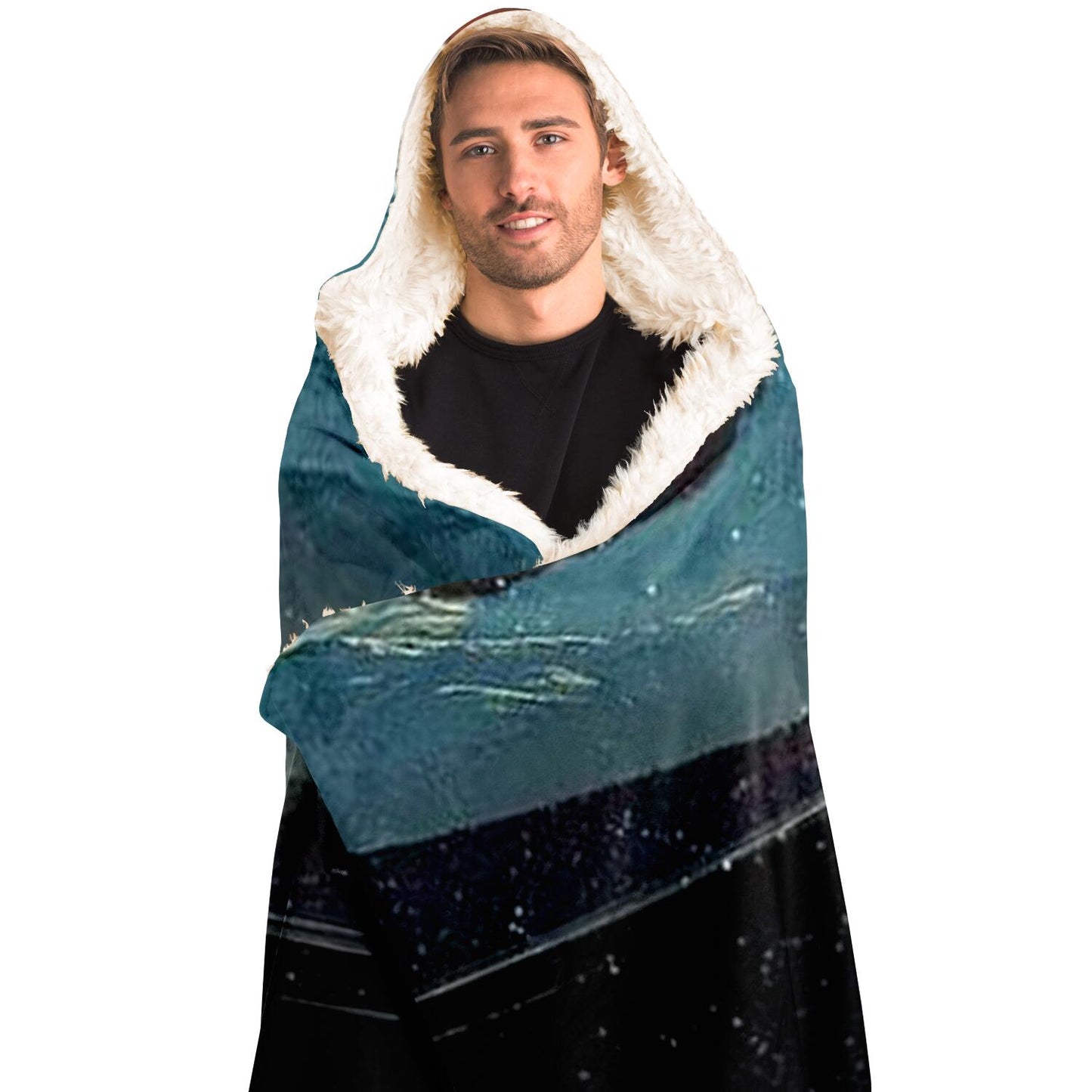 Landscape Collage Hooded Blanket