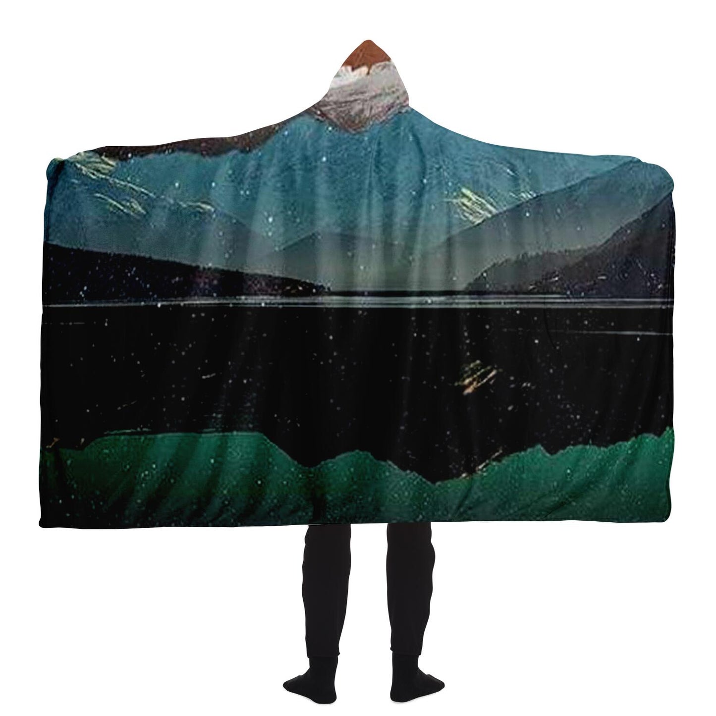 Landscape Collage Hooded Blanket