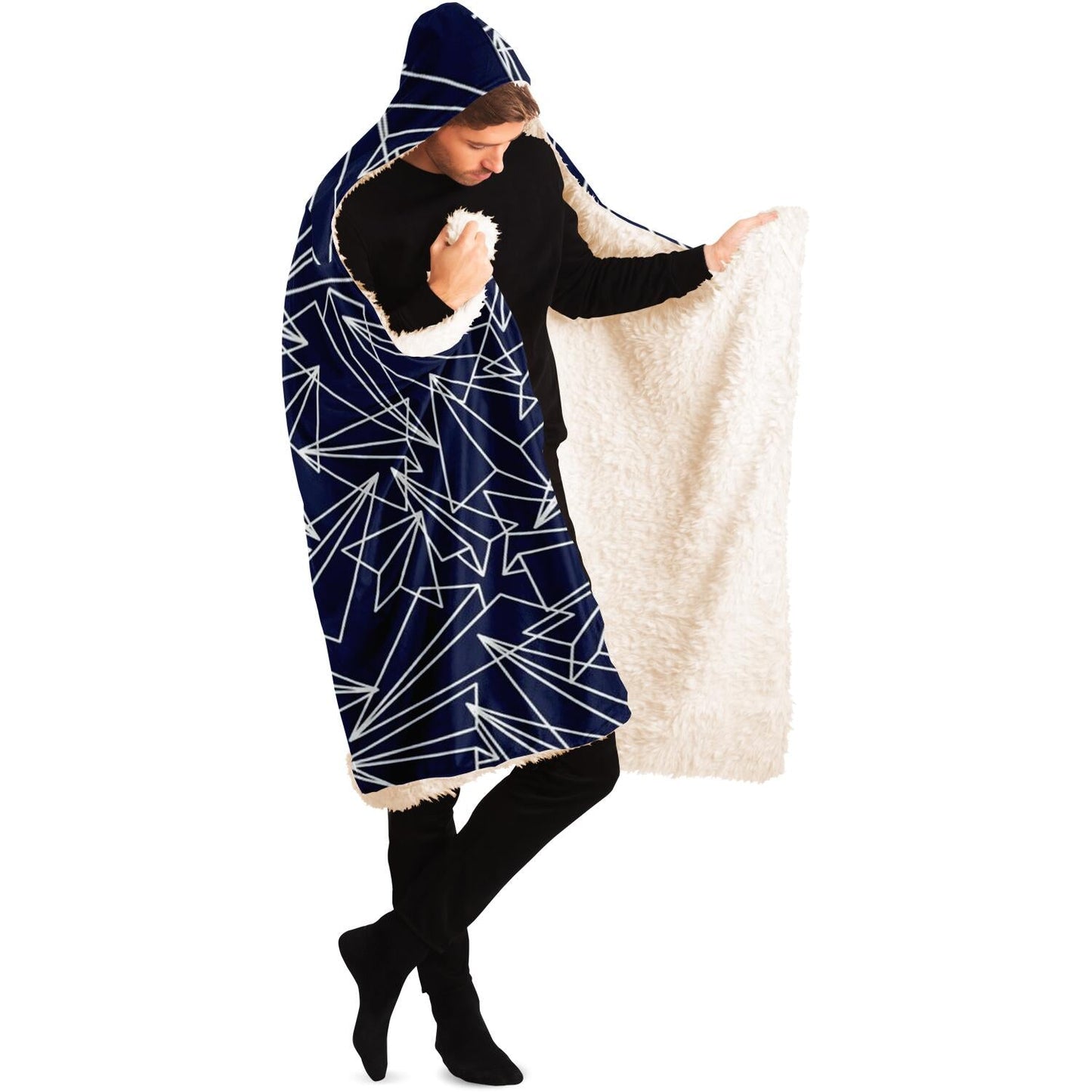 Paper Plane Hooded Blanket