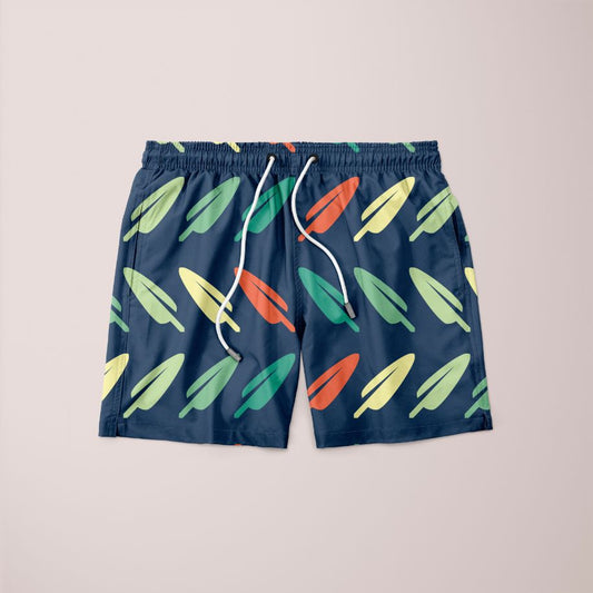 Abstract Leaf Pattern Shorts