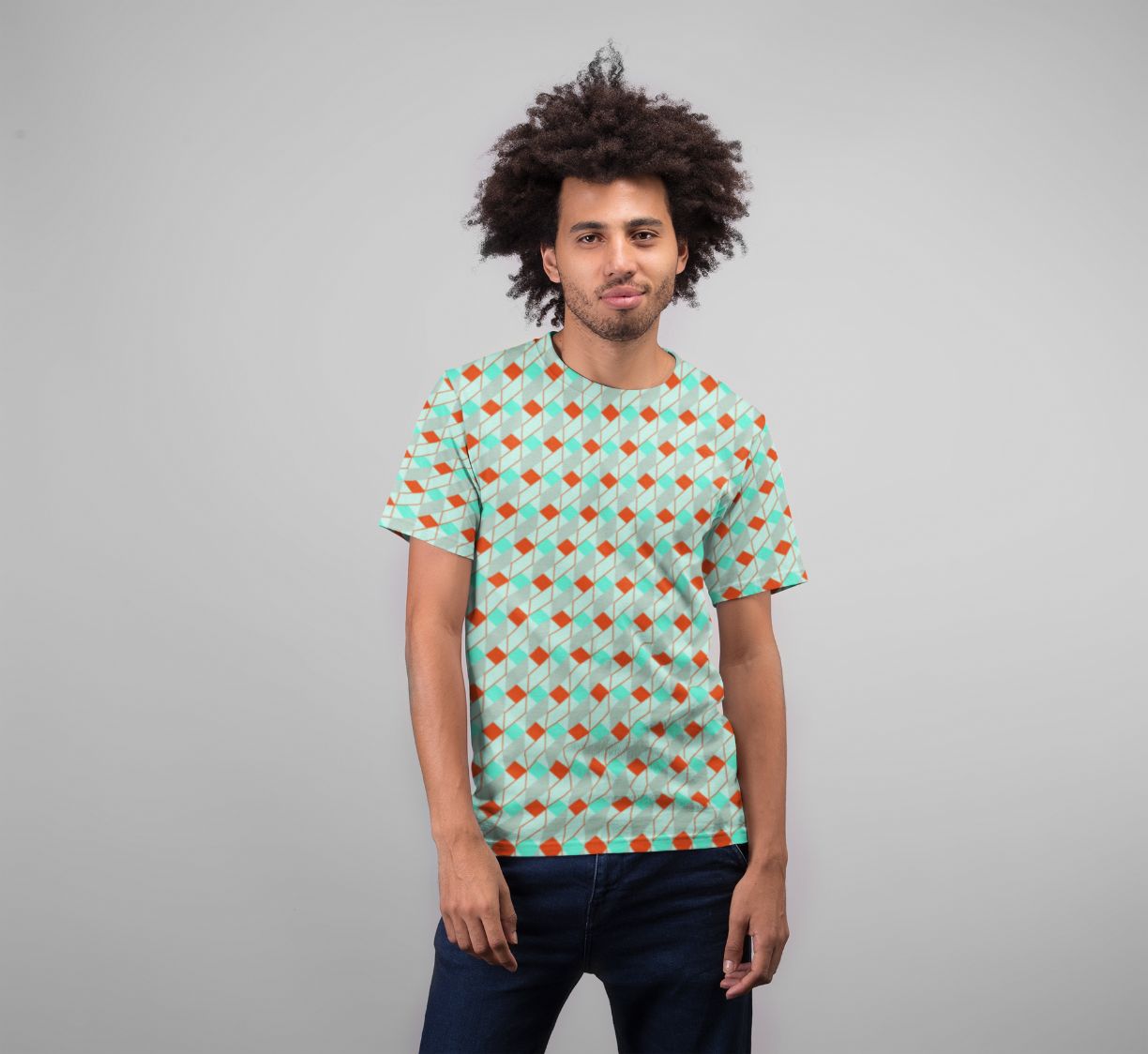 Abstract Pattern (9) Premium Sublimation Adult T-Shirt