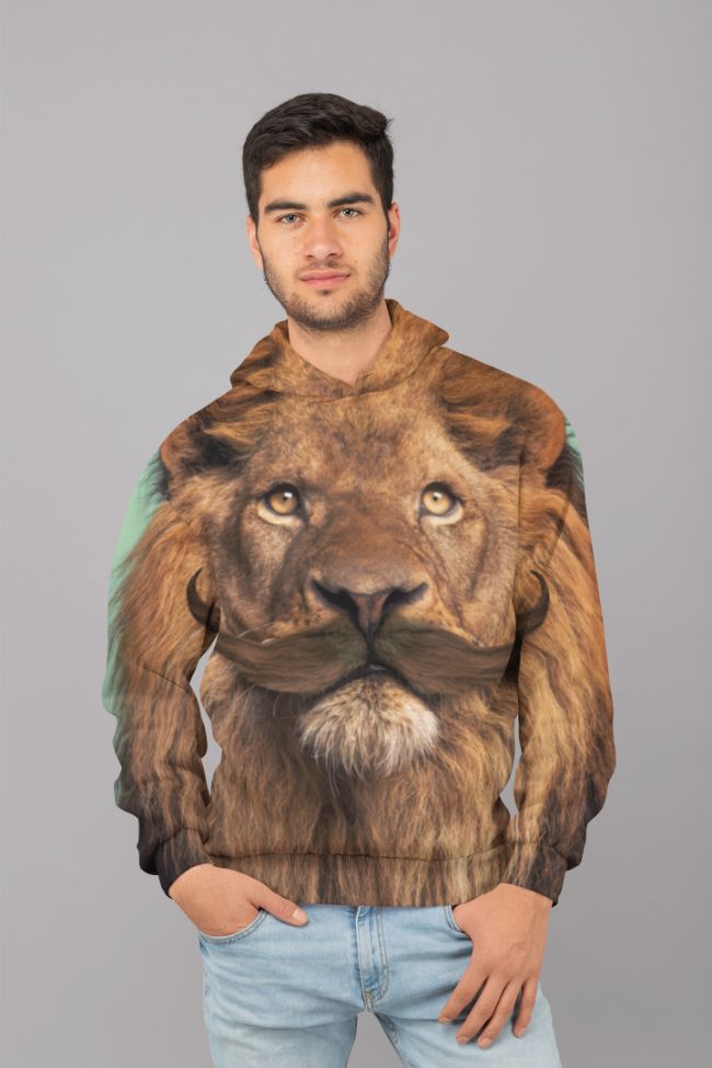 Bearded Lion (2) UNISEX Sublimation Hoodie