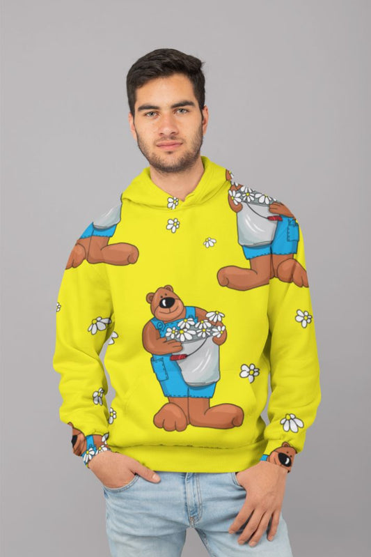 Bear Pattern (1)UNISEX Sublimation Hoodie