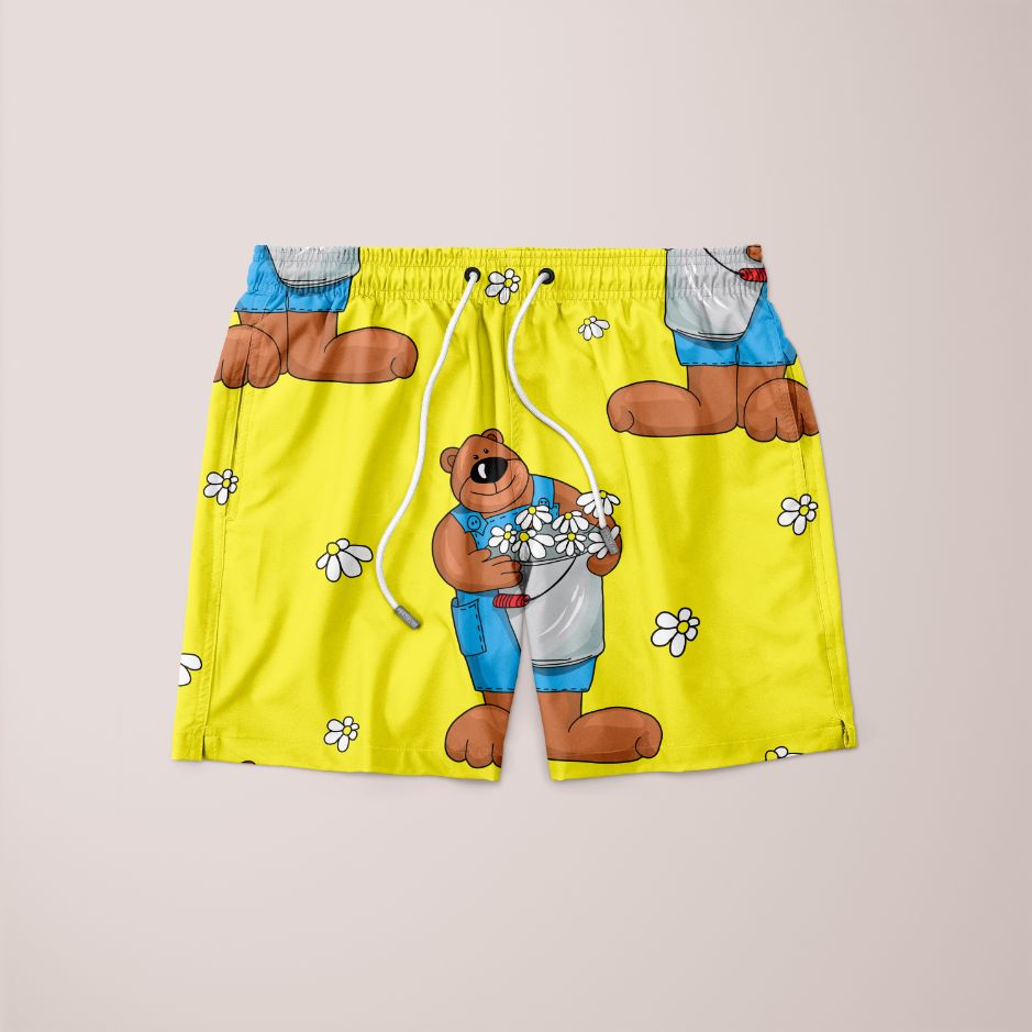 Bear Pattern Shorts