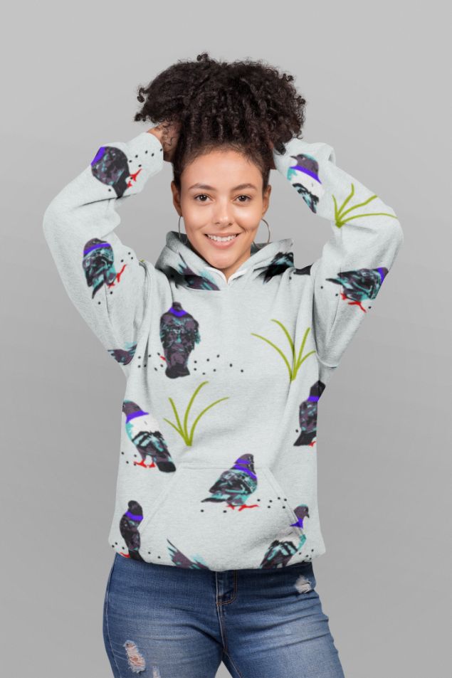 Bird Pattern  (2) UNISEX Sublimation Hoodie