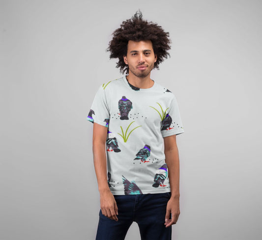 Bird Pattern Premium Sublimation Adult T-Shirt