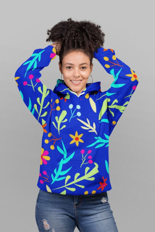 Blue Garden Kid's sweater (2) UNISEX Sublimation Hoodie